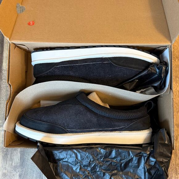 Ugg Australia Men's Tasman Ioe Suede Mesh Slipper Slip-On Shoe Black Size 11 - Picture 1 of 9